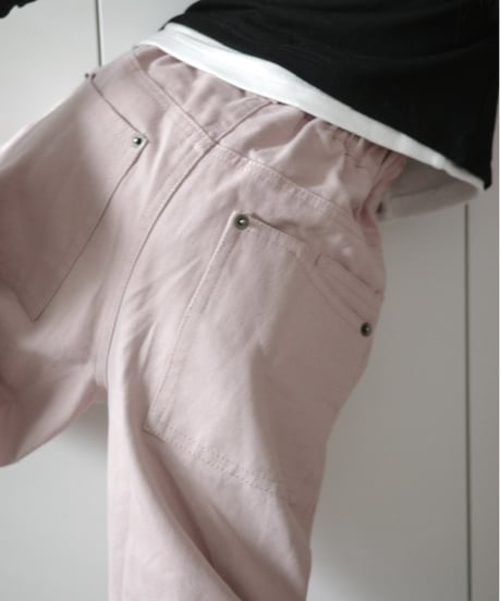 color wide denim / pink