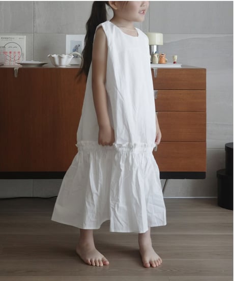 Gathered Cotton Dress