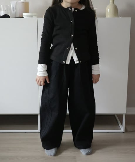 color wide denim / black