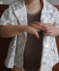 即納　flower beach shirt