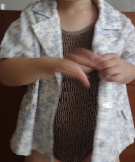 即納　flower beach shirt
