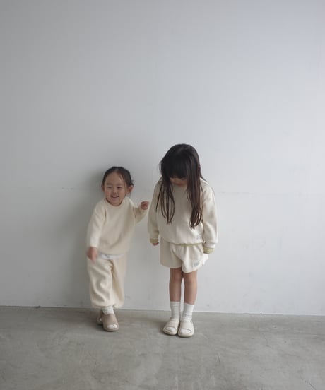 thermal tee / pants ( ivory )