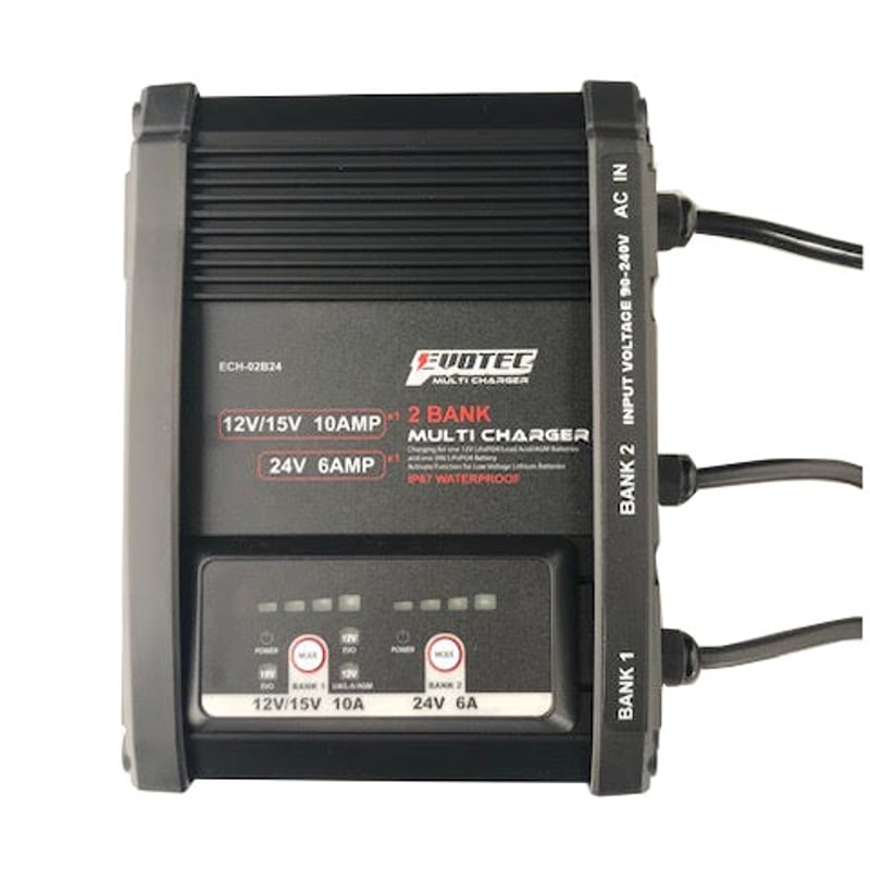 SE-24900 マルチチャージャー2BANK充電器セット | エヴォテック SE-24900 マルチチャージャー2BANK充電器セット | エヴォテック