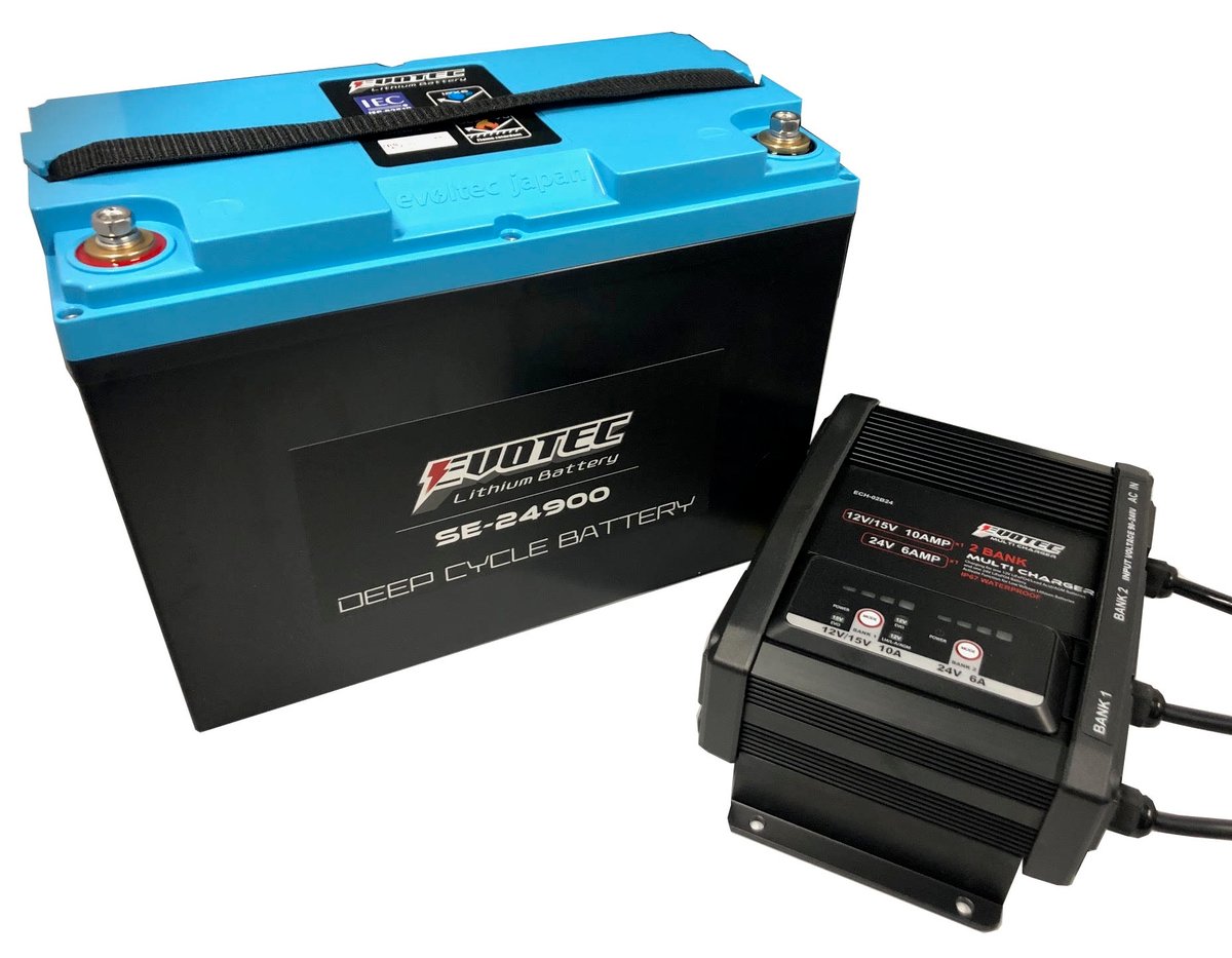 SE-24900 マルチチャージャー2BANK充電器セット | エヴォテック SE-24900 マルチチャージャー2BANK充電器セット | エヴォテック
