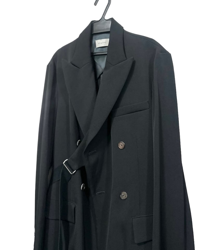 未使用品　BED J.W. FORD ブラック トレンチコート ベルト付き bed j w ford 24ss ベッドフォード violin trench coat トレンチ