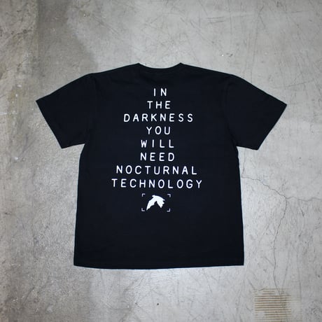 Nocturnal Technology T-Shirt [White on Black]