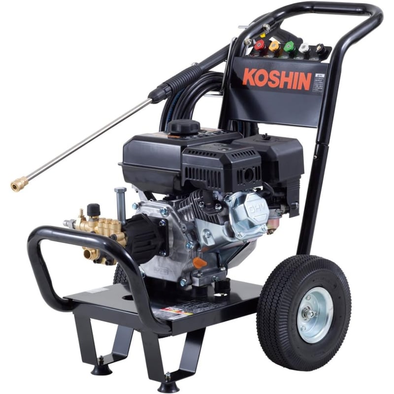 工進(KOSHIN) エンジン式 高圧 洗浄機 14MPa 車輪付タイプ JCE
