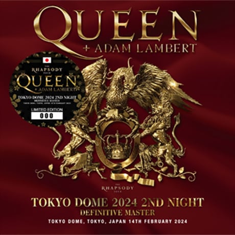 QUEEN + ADAM LAMBERT - TOKYO DOME 2024 2ND NIGHT DEFINITIVE MASTER(プレス2CD)