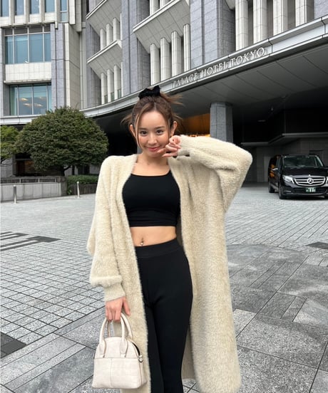 シャギーカーディガン beige