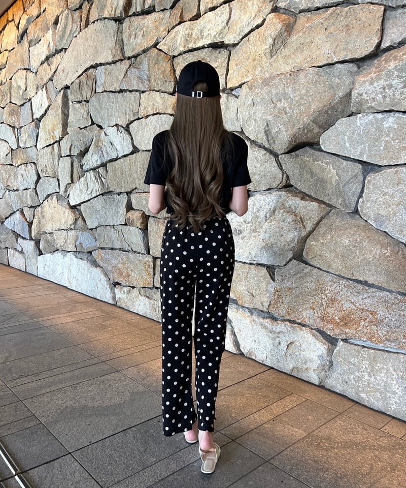 センタースリットタックパンツ dot | femins