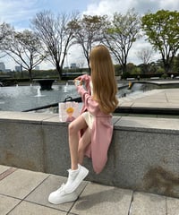 ロングカーディガン pink