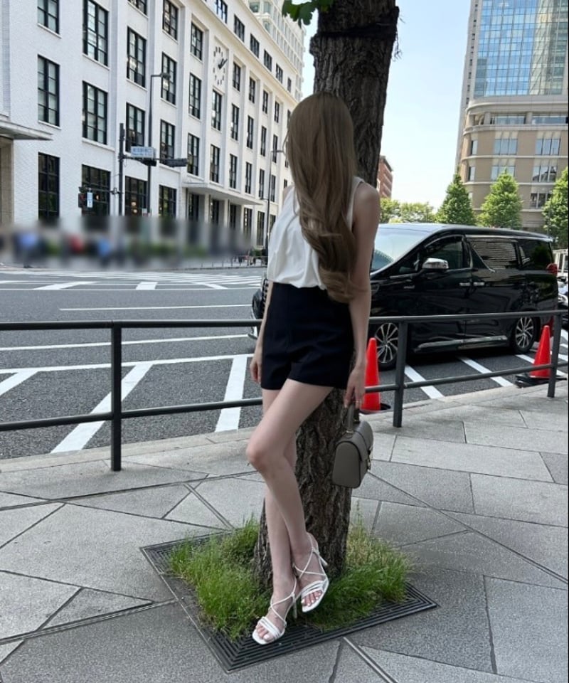♡ハイウエストファーショートパンツ♡ pium ピウム ブラック ハイウエストファーショートパンツ – pium