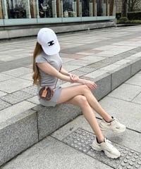 タイトミニワンピース gray