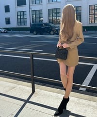 ジャケットミニワンピース beige