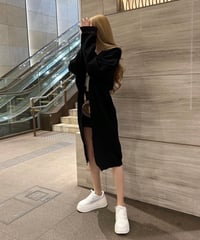 ロングカーディガン black