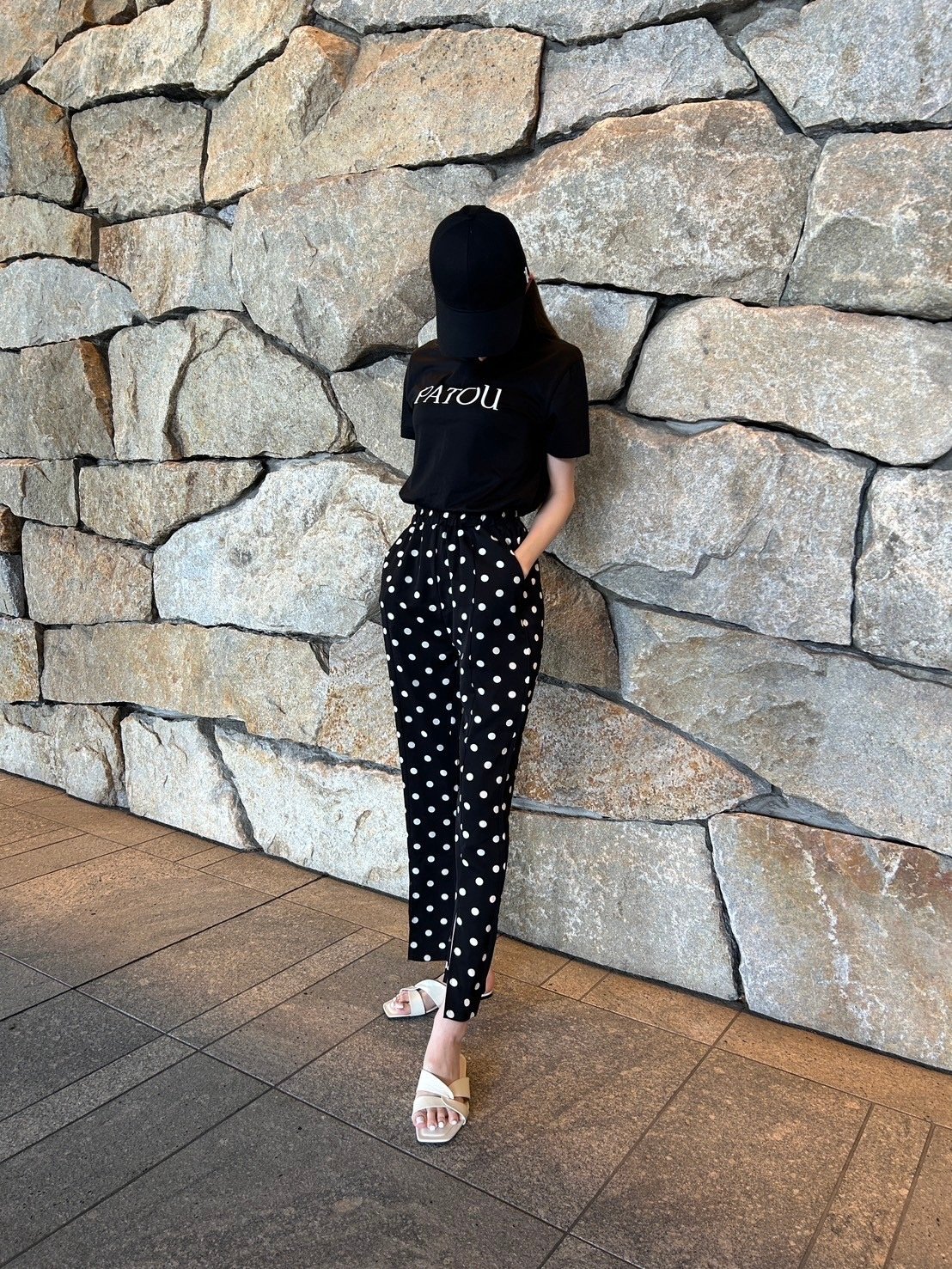 【新品未使用】 CULLNI ピンタックス スリット パンツ カーブタックパンツ【bel-hr-0615-z】メール便送料無料/ネコポス