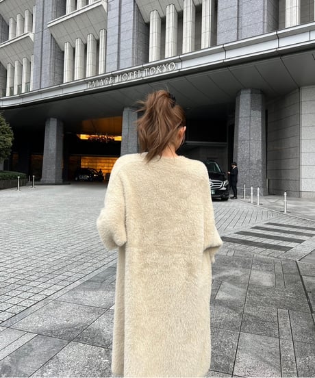 シャギーカーディガン beige