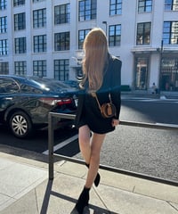ジャケットミニワンピース black