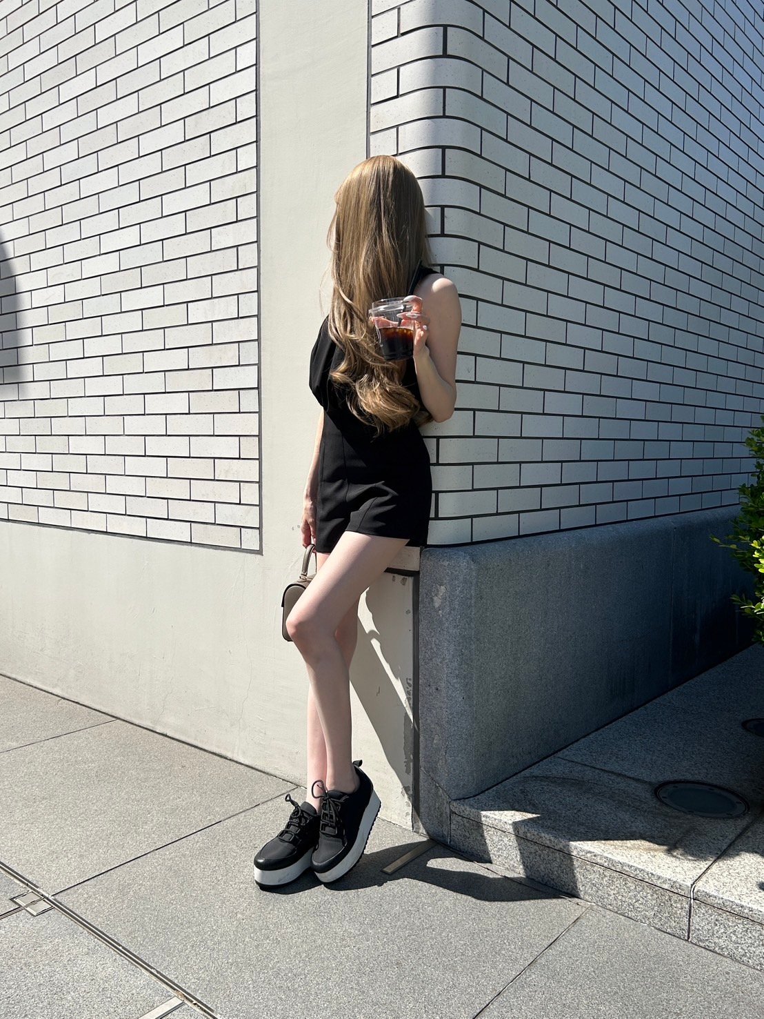 タックハイウエストショートパンツ black | femins