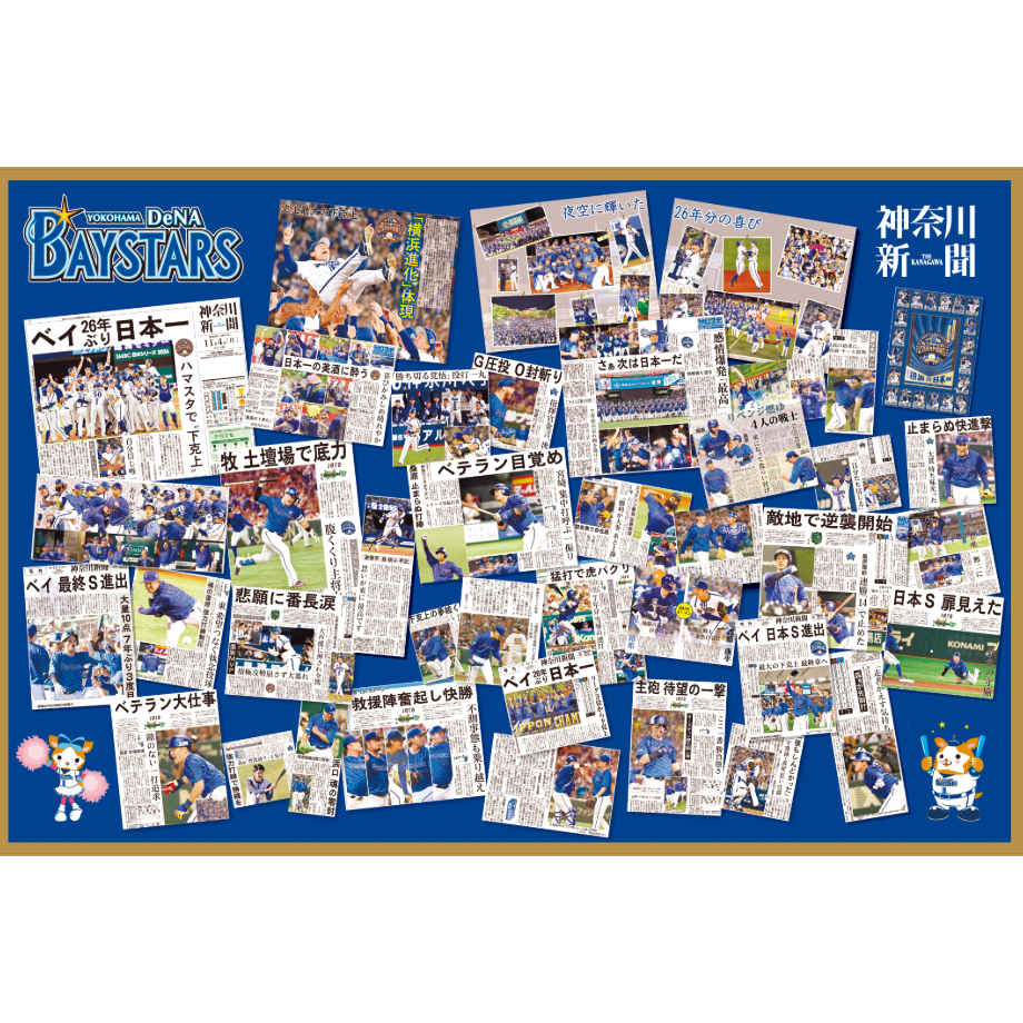 レジャーシート　横浜DeNAベイスターズ 横浜DeNAベイスターズ×神奈川新聞 日本一記念レジャーシート
