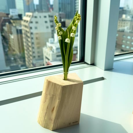 【数量限定】箱根の森の木製フラワーベース（箱根産間伐材使用）