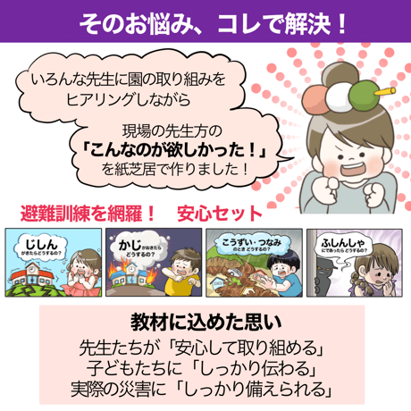 【完成品お届け】避難訓練　4点セット