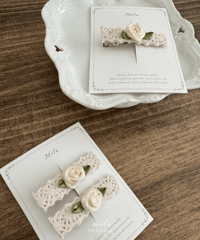 rose lace clip