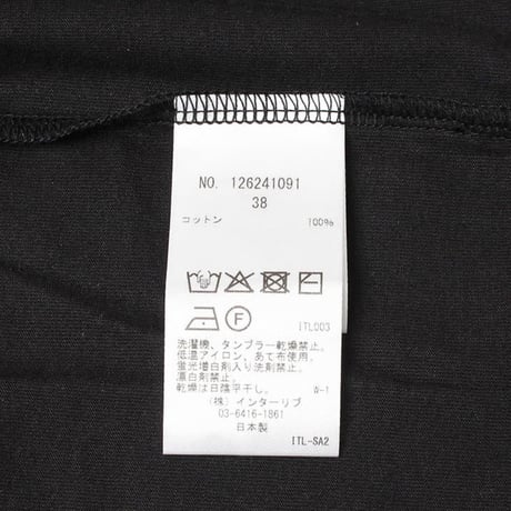 【SACRA】S.FINE COTTON LOGO TOP 126241091
