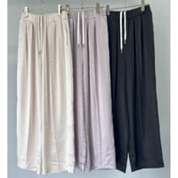 【MARGAUX VINTAGE】サテンセンタープレスパンツ