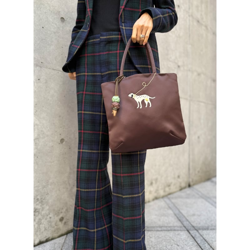 Demodee】アップリケサテントートバッグ | Bon Bon jolisac