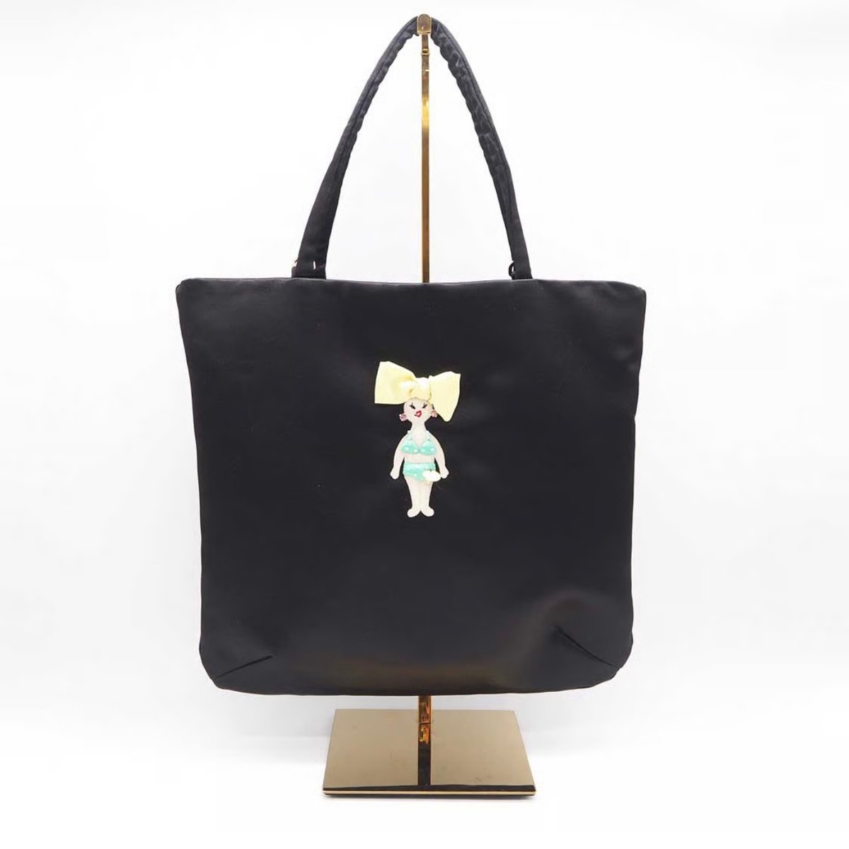 Demodee】アップリケサテントートバッグ | Bon Bon jolisac