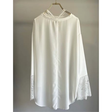 【MARGAUX VINTAGE】シアーロンTEE　カフスレース　26091