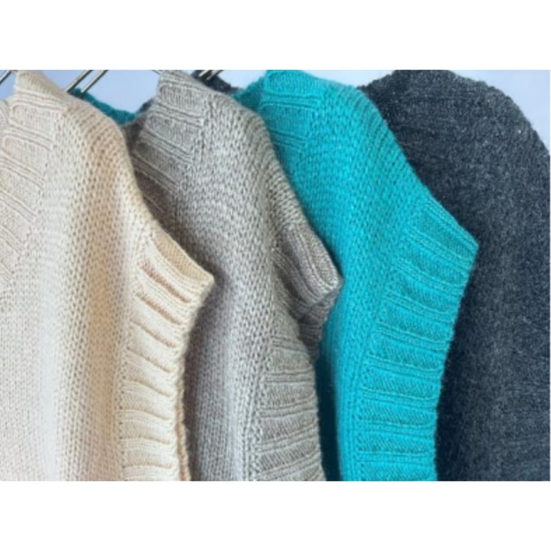 natuRAL vintage - Vintage　ニット 60s ノルウェー製 Lulle Otterstad 丸ヨーク ノルディック柄