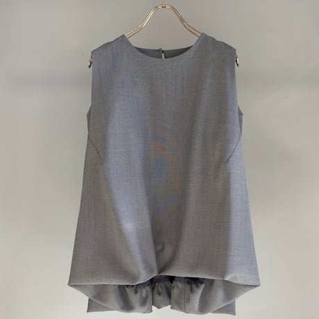 【MARGAUX VINTAGE】バルーンヘムノースリーブブラウス　26056
