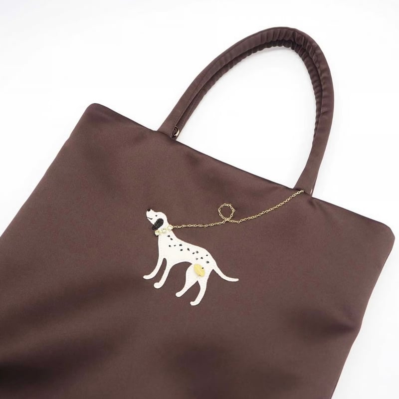 Demodee】アップリケサテントートバッグ | Bon Bon jolisac