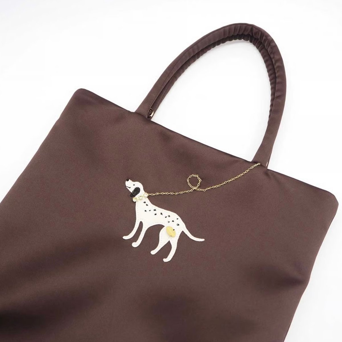 Demodee】アップリケサテントートバッグ | Bon Bon jolisac