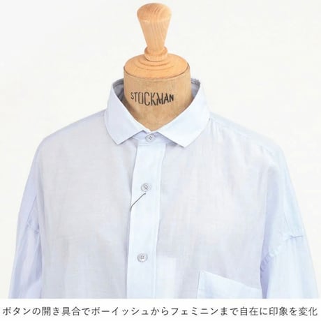 【TICCA】コットンシルクスクエアBIGシャツ UNI TBFS-113