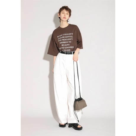 【SACRA】S.FINE COTTON LOGO TOP 126241091