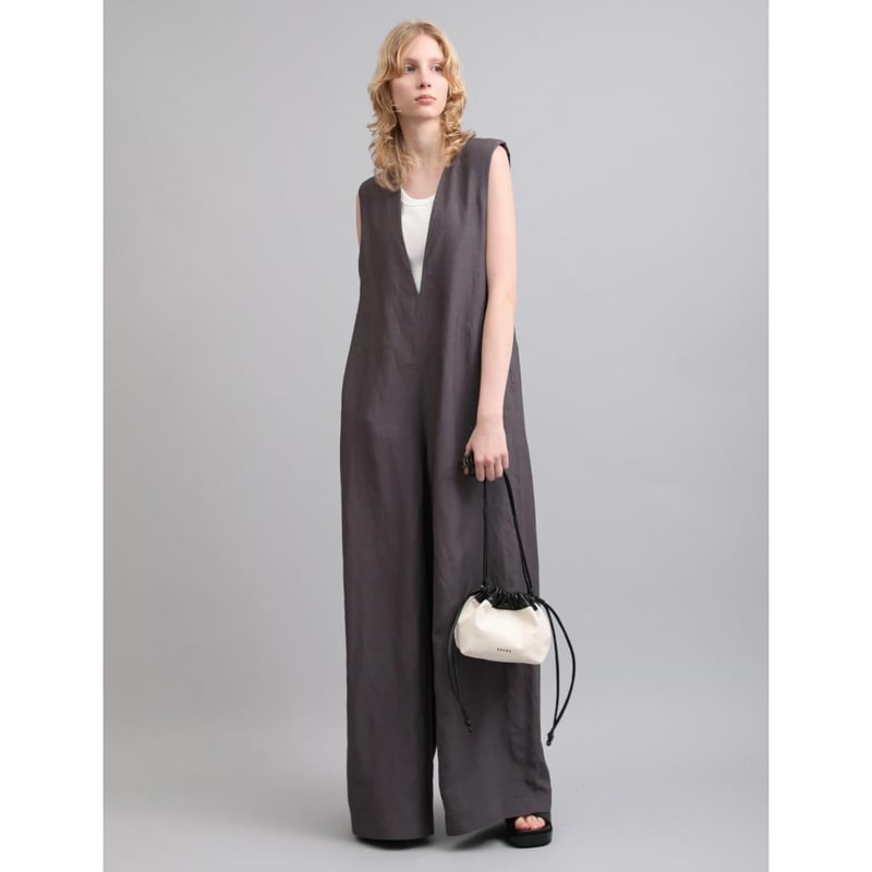 SACRA】RAYON LINEN TUMBLE ALL-IN-ONE 126107051 