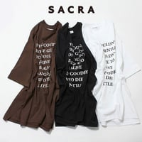 【SACRA】S.FINE COTTON LOGO TOP 126241091