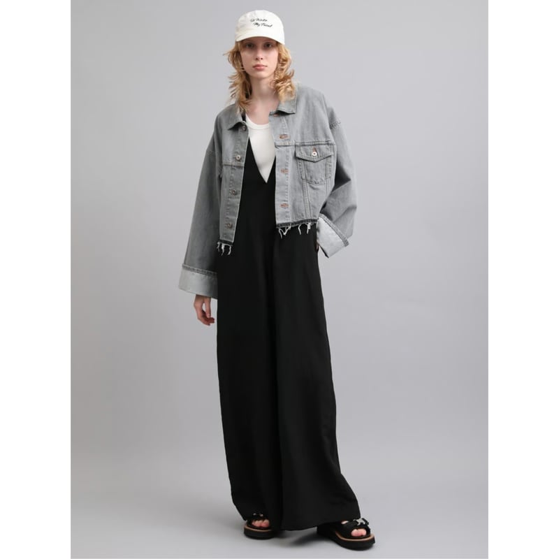 SACRA】RAYON LINEN TUMBLE ALL-IN-ONE 126107051