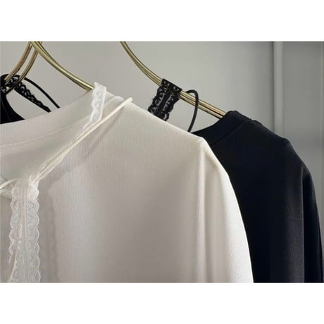 【MARGAUX VINTAGE】シアーロンTEE　カフスレース　26091