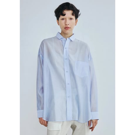 【TICCA】コットンシルクスクエアBIGシャツ UNI TBFS-113