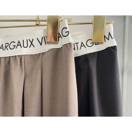 【MARGAUX VINTAGE】ロゴウエストタックパンツ　26089