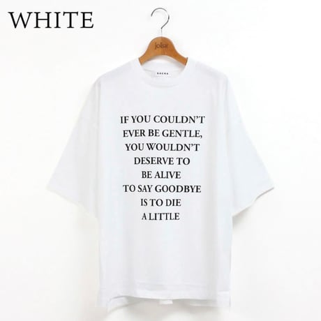 【SACRA】S.FINE COTTON LOGO TOP 126241091
