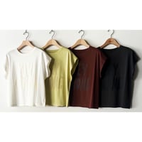 【RILATO】シルキーコットンロゴTシャツ　26280