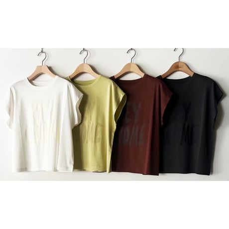 【RILATO】シルキーコットンロゴTシャツ　26280