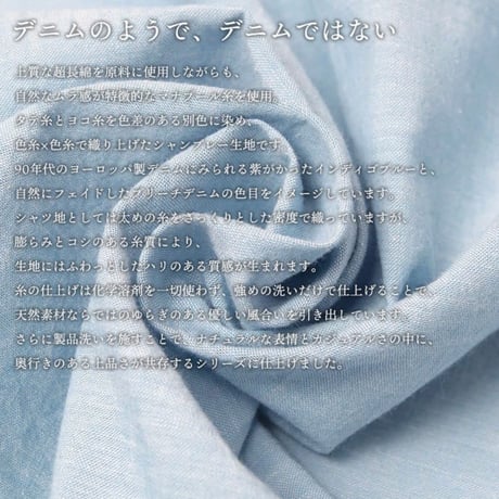 【TICCA】ニアデニムシャツ TBFS-021