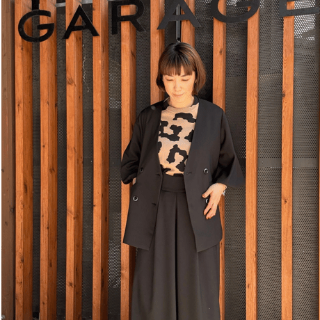 【MARGAUX VINTAGE】バールーンスリーブノーカラージャケット　26088