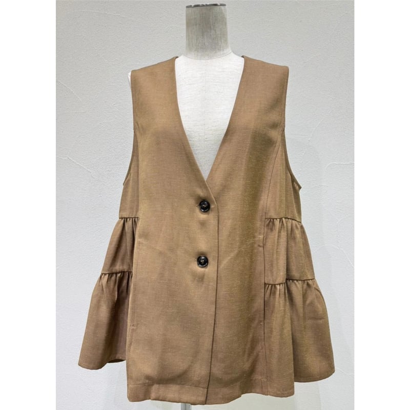 CYAN】サイドティアードリネンベスト 601469 | Bon Bon jolisac